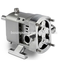 Stainless steel electric horizontal or vertical acid resistant rotary lobe sanitary pumps with self priming